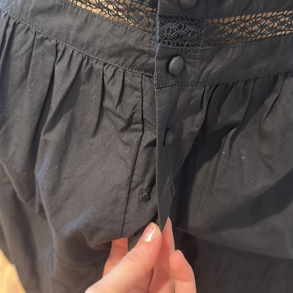 Maje Lace Trim Romper - Picture 8 of 11